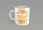 Real Grandpas Ride Motorcycles Mug - Coffee Tea Mug Birthday Fathers Day Gift Present