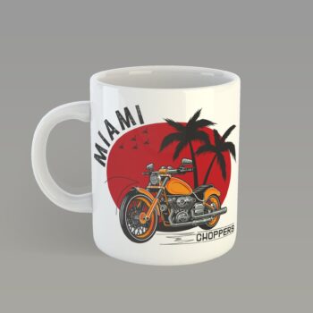 Miami Chopper Mug - Coffee Tea Mug Birthday Fathers Day Gift Present