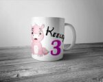 Custom mug Hipo with custom name and age - FREE DELIVERY UK only Kids Birthday Present Gift