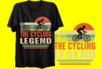 Dad The Man The Myth The Cycling Legend Shirt Men , Vintage Cyclist Dad T-shirt, Father's Day Gift for Bike Rider Bicycle Racing Unisex Tee