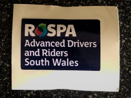 RoSPA South Wales Sticker - Small