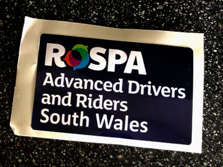 RoSPA South Wales Sticker - Large