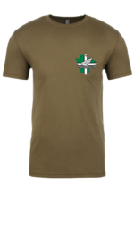 Army green mock up front