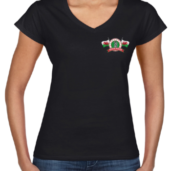 South Wales Female Bikers V Neck T-shirt