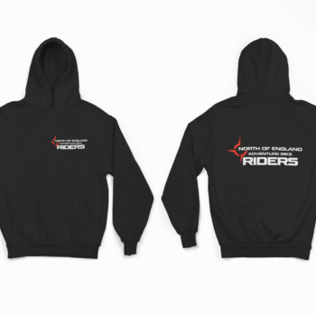 North Of England Adventure Bike Riders - Hoodie Front and Back