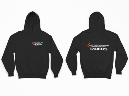 North Of England Adventure Bike Riders - Hoodie Front and Back