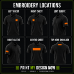 Embroidery Location