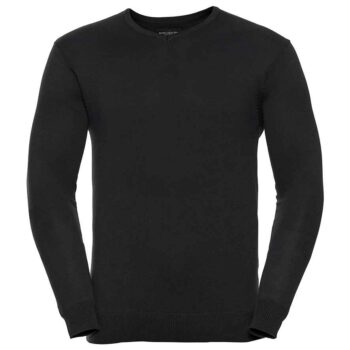 Russell Athletic Collection Cotton Acrylic V Neck Sweater