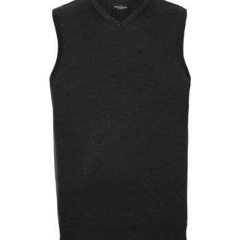 Russell Athletic Collection Sleeveless Cotton Acrylic V Neck Sweater
