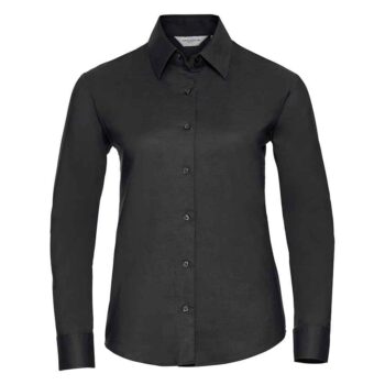 Russell Athletic Collection Ladies Long Sleeve Easy Care Oxford Shirt
