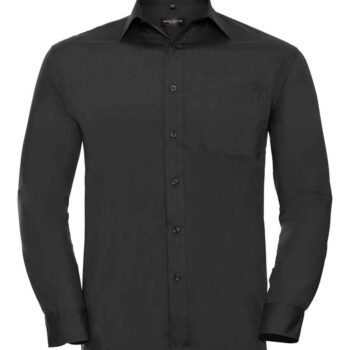 Russell Athletic Collection Long Sleeve Easy Care Poplin Shirt