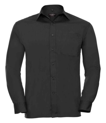 Russell Athletic Collection Long Sleeve Easy Care Poplin Shirt