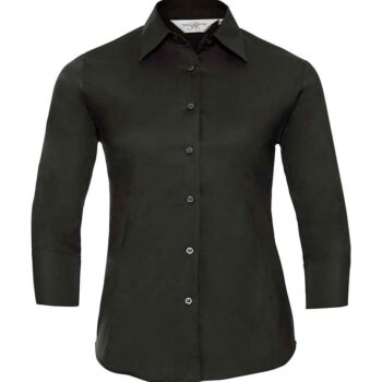 Russell Athletic Collection Ladies 3/4 Sleeve Easy Care Fitted Shirt