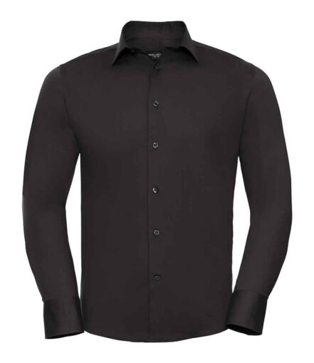 Russell Athletic Collection Long Sleeve Easy Care Fitted Shirt