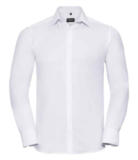 Russell Athletic Collection Long Sleeve Herringbone Shirt