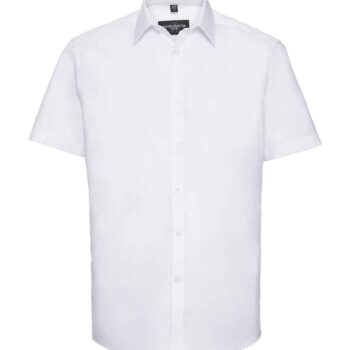 Russell Athletic Collection Short Sleeve Herringbone Shirt