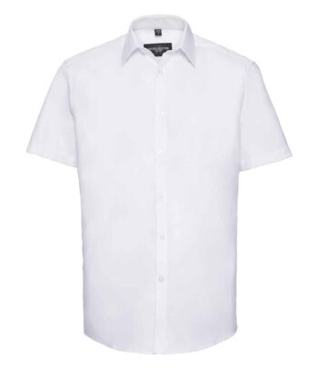Russell Athletic Collection Short Sleeve Herringbone Shirt
