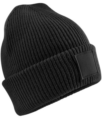 Beechfield Kids Deep Cuffed Tonal Patch Beanie