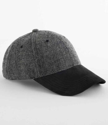 Beechfield Suede Peak Herringbone Cap