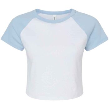 Bella Ladies Micro Rib Raglan Baby T-Shirt