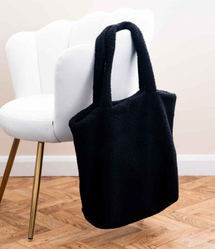 Brand Lab Borg Fleece Shopper Tote Bag