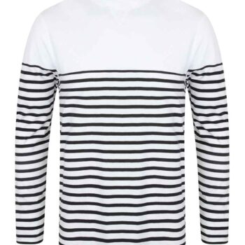 Front Row Unisex Long Sleeve Breton Striped T-Shirt