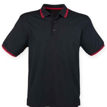 Henbury Coolplus® Tipped Polo Shirt