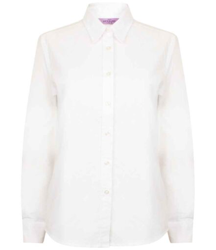 Henbury Ladies Long Sleeve Classic Oxford Shirt