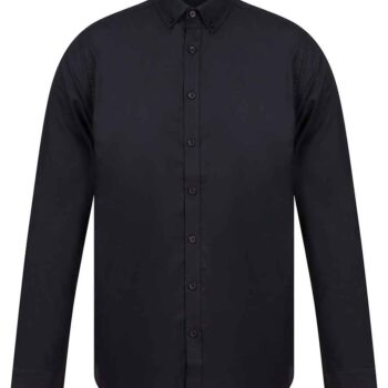 Henbury Modern Long Sleeve Slim Fit Oxford Shirt