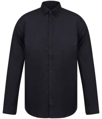 Henbury Modern Long Sleeve Slim Fit Oxford Shirt