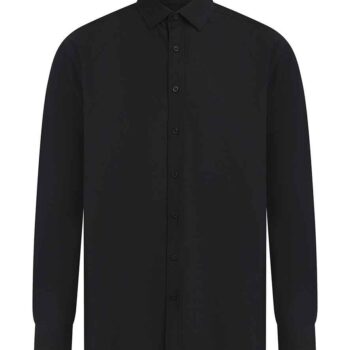 Henbury Long Sleeved Cotton Feel Coolplus® Shirt