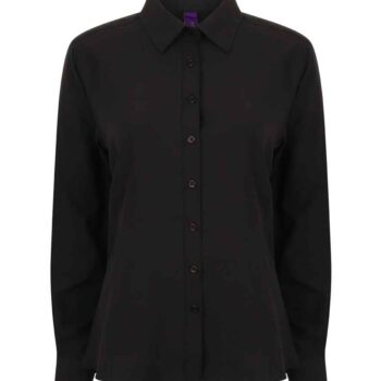 Henbury Ladies Long Sleeve Wicking Shirt