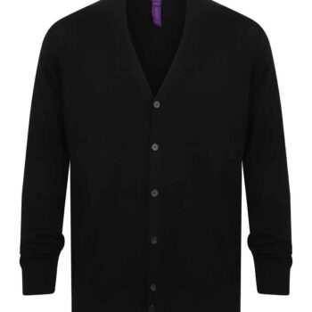 Henbury Lightweight Cotton Acrylic V Neck Cardigan