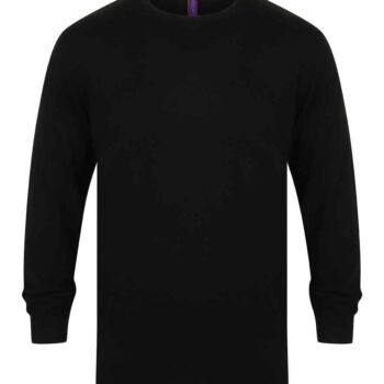 Henbury Lightweight Cotton Acrylic Crew Neck Sweater