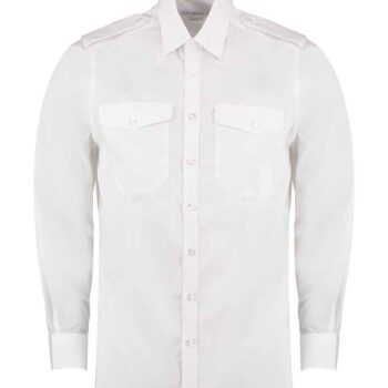 Kustom Kit Long Sleeve Tailored Pilot Shirt