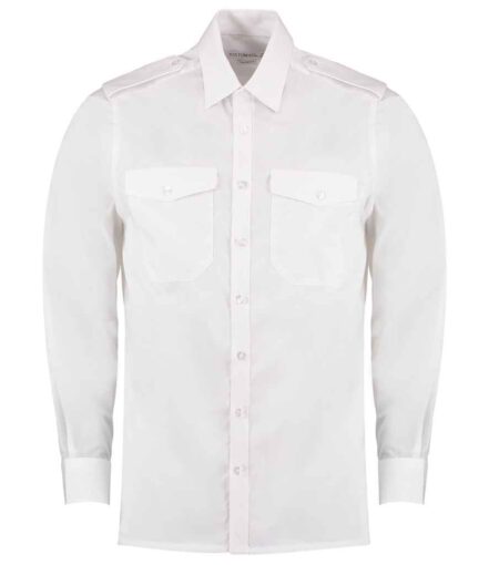 Kustom Kit Long Sleeve Tailored Pilot Shirt