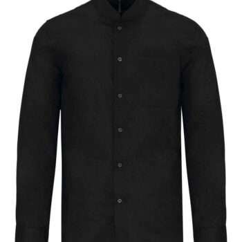 Kariban Long Sleeve Mandarin Collar Shirt