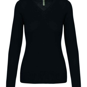 Kariban Ladies Cotton Acrylic V Neck Sweater