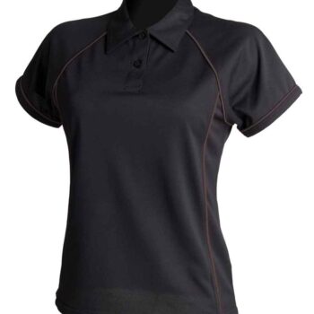 Finden + Hales Ladies Performance Piped Polo Shirt