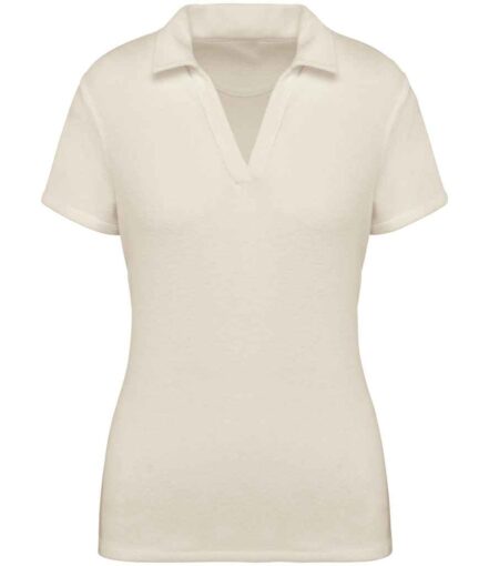 Native Spirit Ladies Terry Towel Polo Shirt