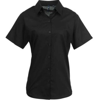 Premier Ladies Signature Short Sleeve Oxford Shirt