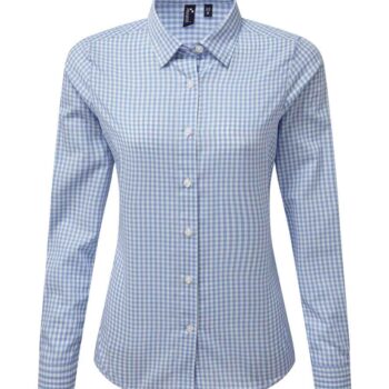 Premier Ladies Maxton Check Long Sleeve Shirt