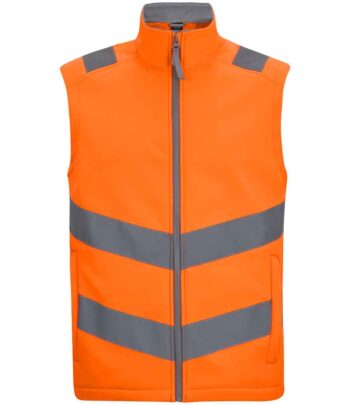 Regatta High Visibility Pro Contract Ablaze Soft Shell Bodywarmer