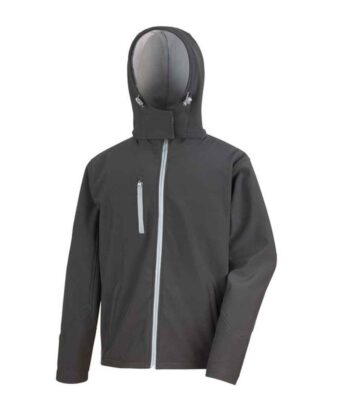 Result Recycled Hooded Three Layer Soft Shell Jacket