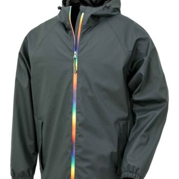 Result Recycled Rainbow Prism PU Waterproof Jacket