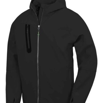 Result Recycled Three Layer Printable Hooded Soft Shell Jacket
