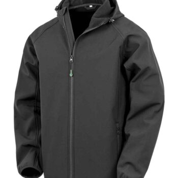 Result Recycled Three Layer Printable Hooded Soft Shell Jacket