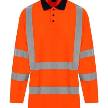 Pro RTX High Visibility Long Sleeve Polo Shirt