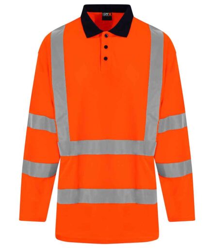 Pro RTX High Visibility Long Sleeve Polo Shirt