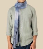 Spasso Blue Classic Check Scarf